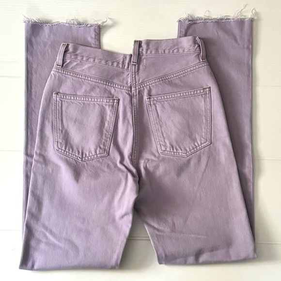 AGOLDE Criss Cross High Rise Straight Jeans In Hard Candy - Picture 7 of 10